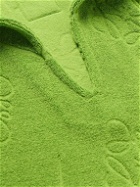 Loewe - Paula's Ibiza Anagram Cotton-Terry Jacquard Polo Shirt - Green