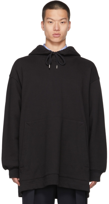 Photo: Dries Van Noten Black Heavyweight French Terry Hoodie