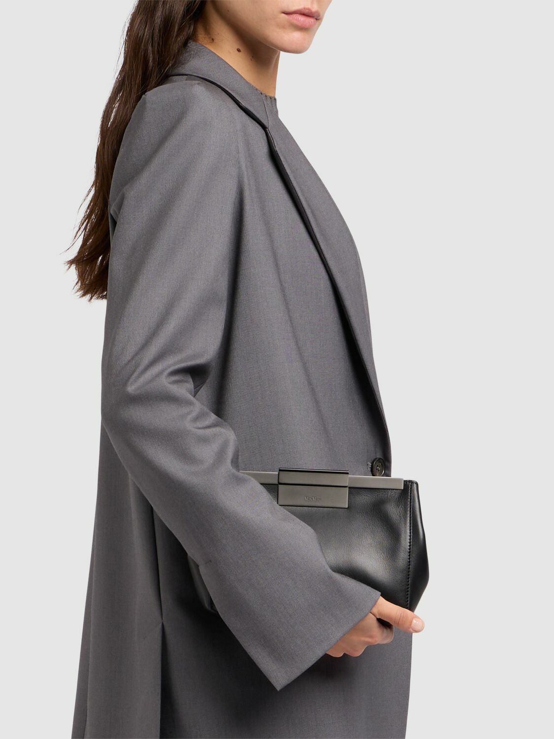 MAX MARA Clasp Leather Belt Bag Max Mara