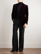 TOM FORD - Shelton Cotton-Velvet Suit Jacket - Purple