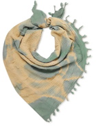Nicholas Daley - Tasseled Tie-Dyed Cotton-Gauze Scarf