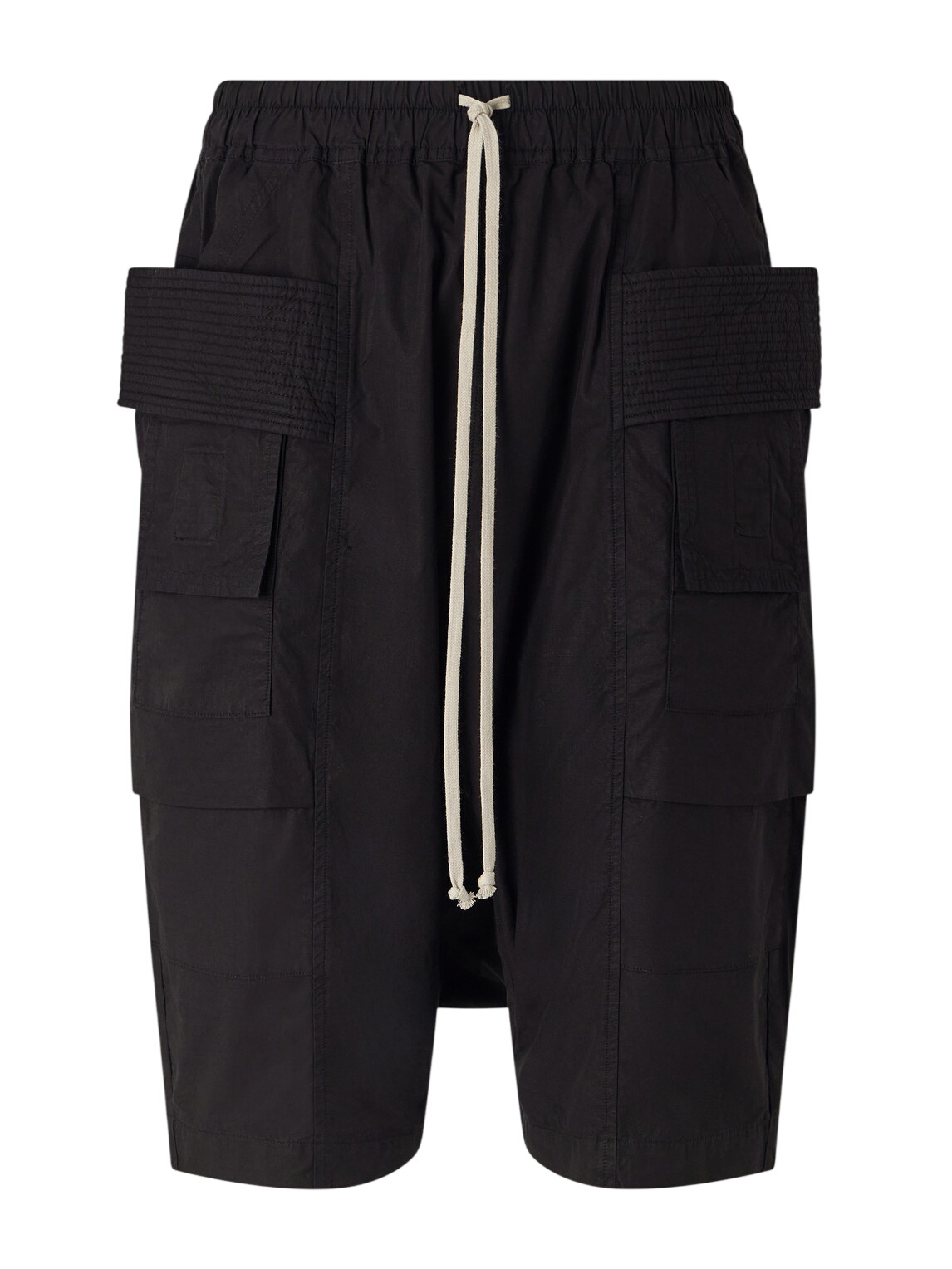 Rick Owens Drkshdw Grey Drawstring Pods Shorts Rick Owens Drkshdw