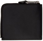 Moschino Black 'Couture!' Logo Zip Wallet