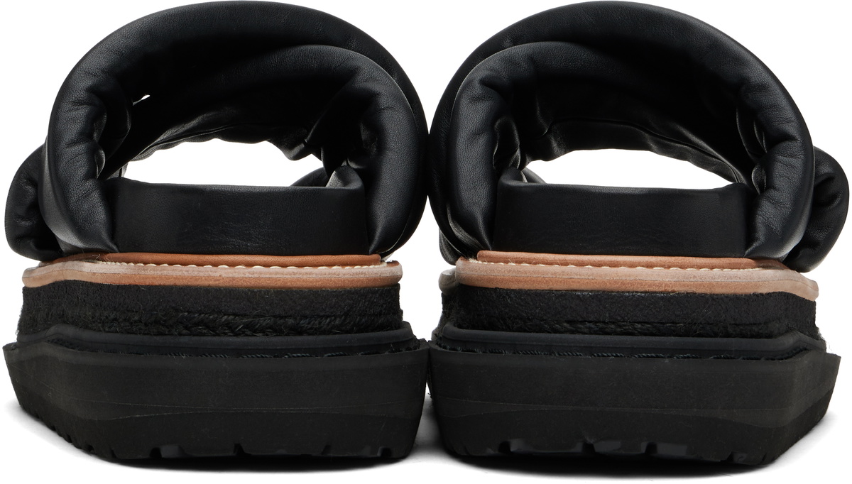 sacai Black Multiple Sole Sandals Sacai