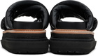 sacai Black Multiple Sole Sandals