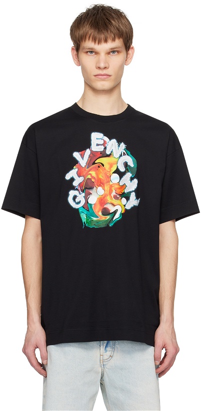 Photo: Givenchy Black Psychedelic T-Shirt