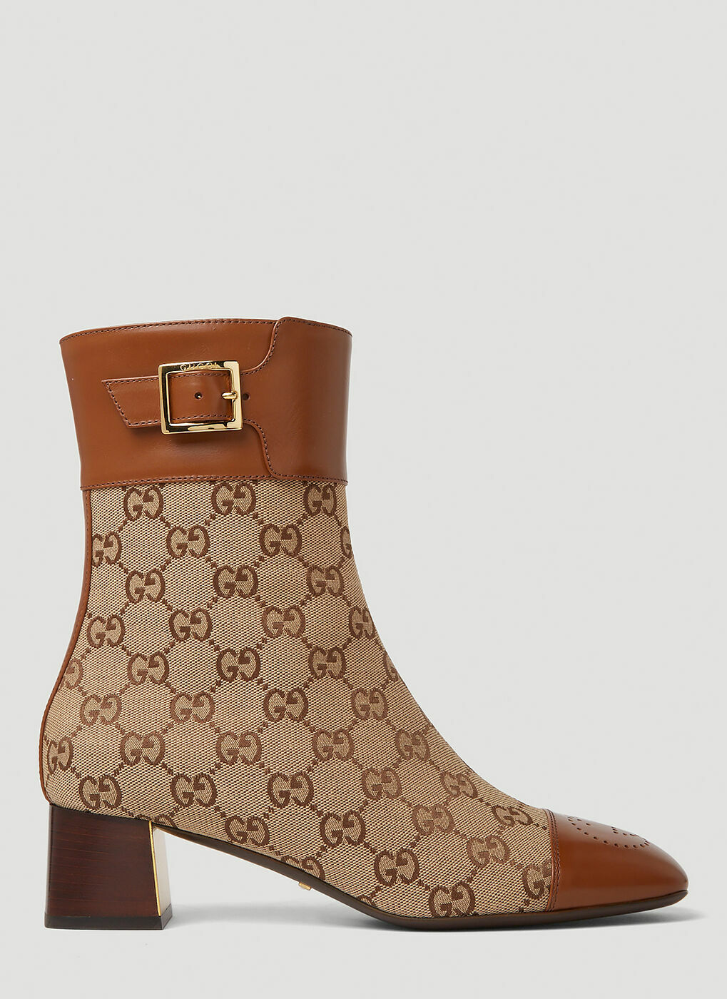 GG Ankle Boots in Brown Gucci