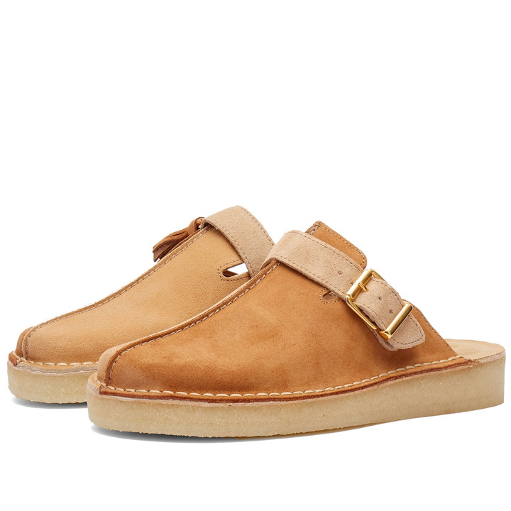 Photo: Clarks Originals Women's Trek Mule in Light Tan Combi