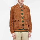 Officine Generale Men's Victor Suede Jacket in Brown