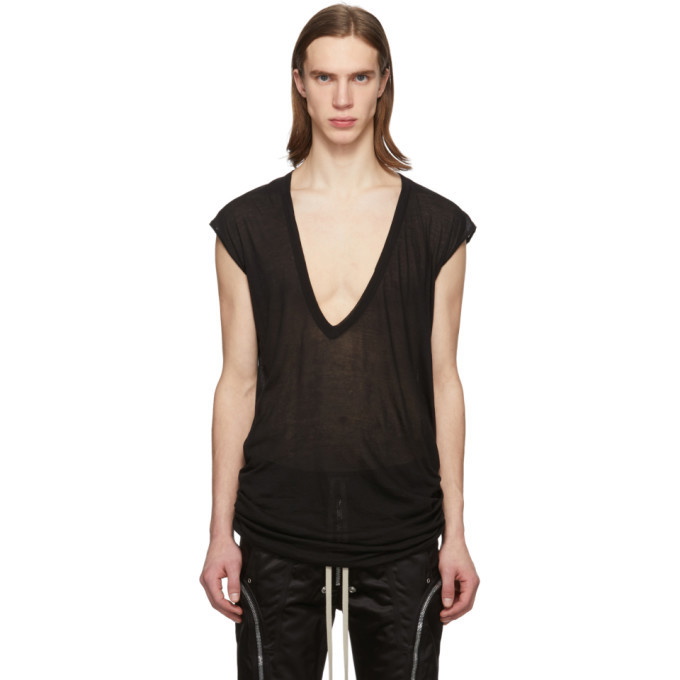 Photo: Rick Owens Black Deep V T-Shirt