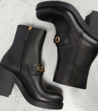 Gucci Logo leather ankle boots