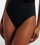 Karla Colletto Rosetta floral-appliqué swimsuit