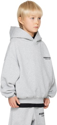 Fear of God ESSENTIALS Kids Gray Fleece Hoodie