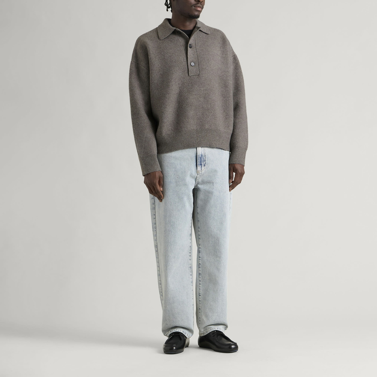 MKI Men's Double Knit Rugby in Brown