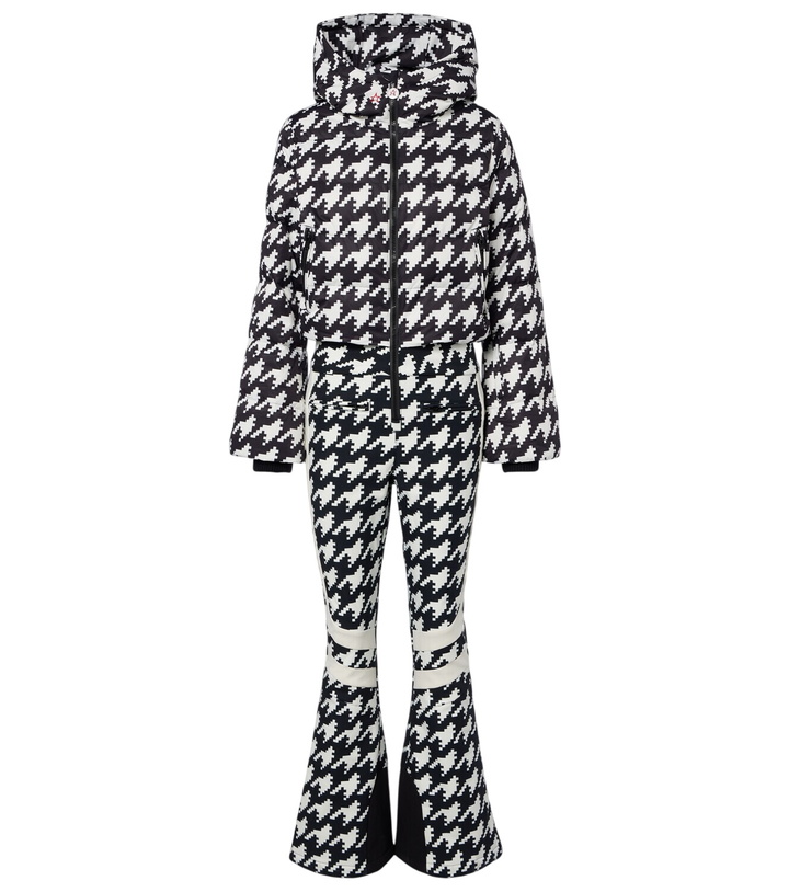 Photo: Perfect Moment Polar Flare houndstooth down ski suit