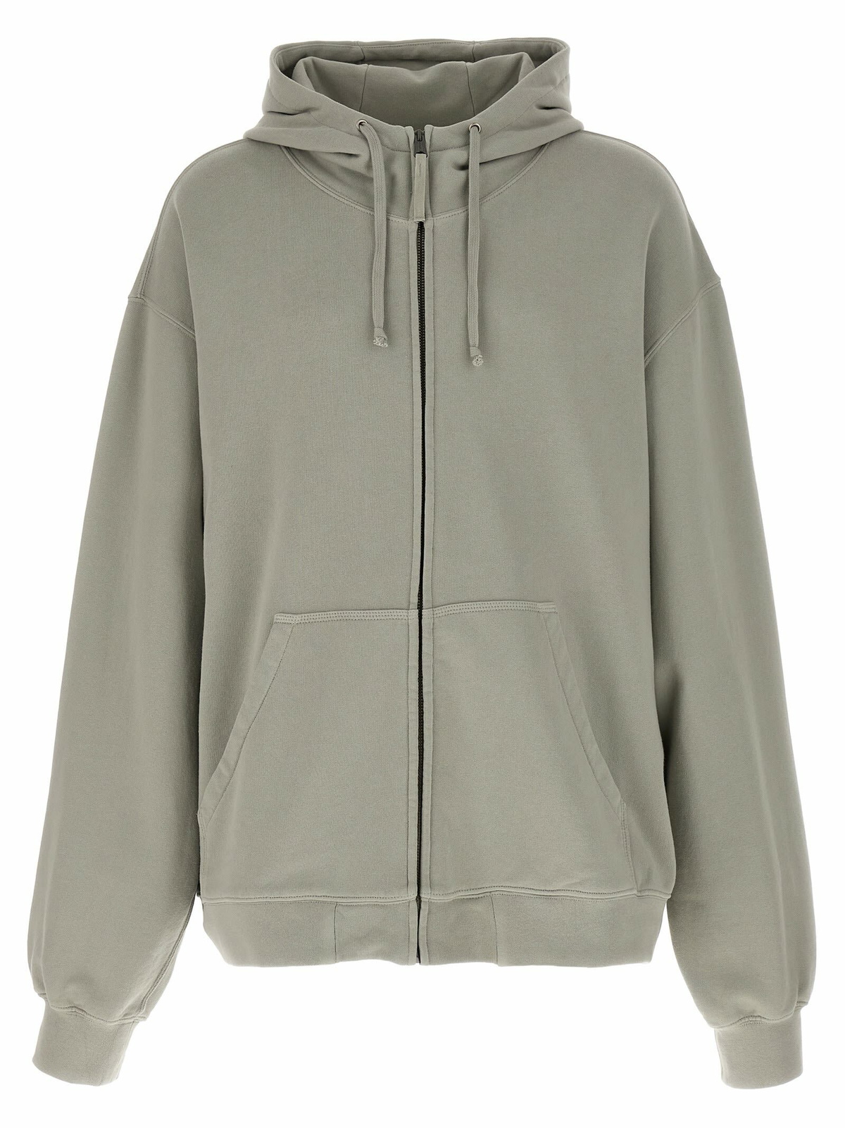 Maison Margiela Grey Alpaca Knit Zip-Up Sweater Maison Margiela