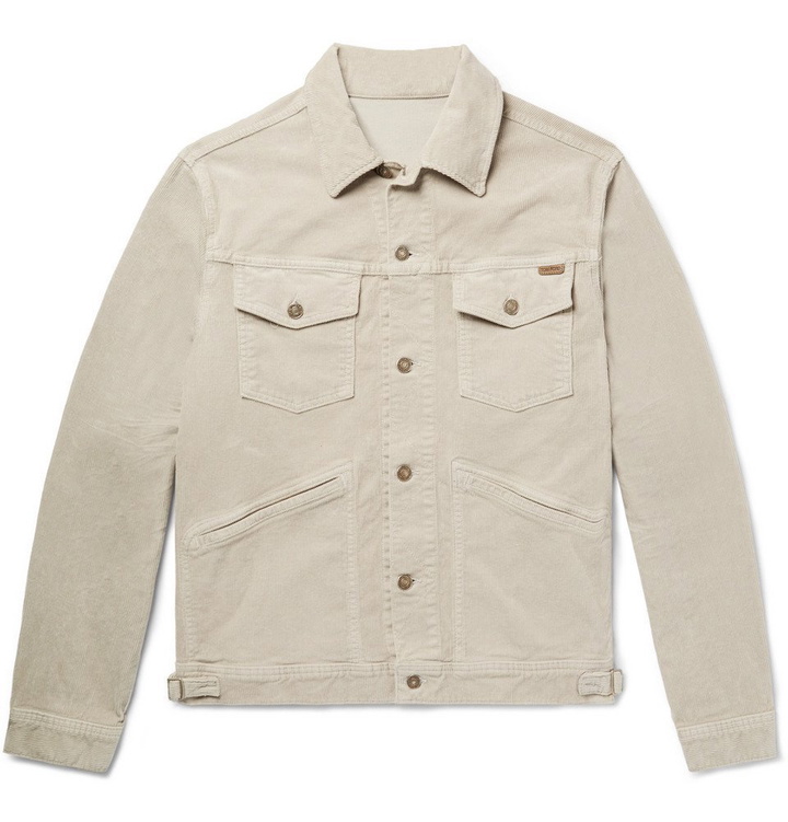 Photo: TOM FORD - Cotton-Blend Corduroy Trucker Jacket - Beige