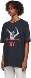 Denim Tears Navy Champion Edition Tears T-Shirt