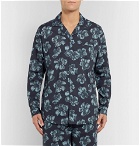 Desmond & Dempsey - Victor Printed Cotton Pyjama Shirt - Men - Blue