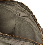 Filson - Fishing Shearling-Trimmed Cotton-Canvas Belt Bag - Men - Green