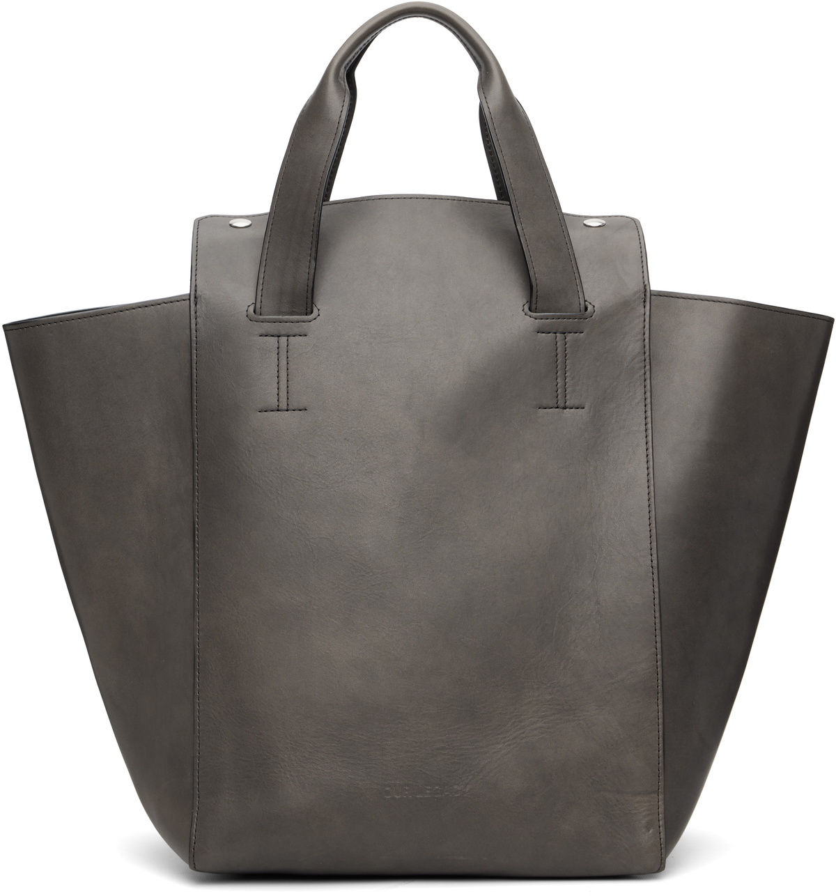 OUR LEGACY - Croc-Effect Leather Tote Bag Our Legacy