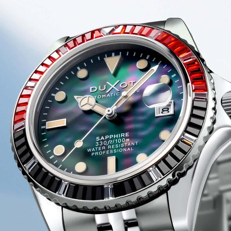 Duxot Atlantica Automatic Black Dial Mens Watch DX-2077-22