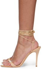 Magda Butrym Beige Wraparound Heeled Sandals