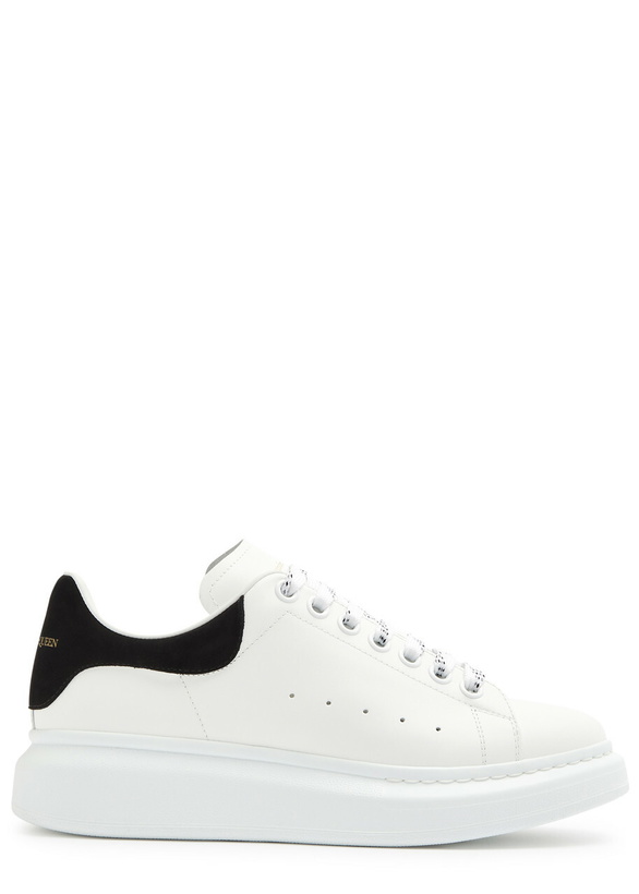 Photo: Alexander Mcqueen Oversized Leather Sneakers White And Black