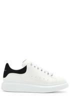 Alexander Mcqueen Oversized Leather Sneakers White And Black