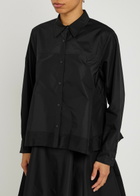 3.1 Phillip Lim Asymmetric Cotton-blend Shirt Black