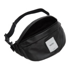 Maison Margiela Black Zero Impact Leather XL Bum Bag