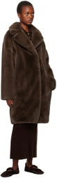 Stand Studio Brown Camille Faux-Fur Coat