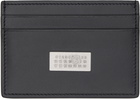 MM6 Maison Margiela Black Numeric Leather Card Holder