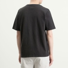 Folk Men's Slub Embroidery T-Shirt in Ecru Black Carousel
