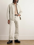 Kaptain Sunshine - Straight-Leg Cotton and Linen-Blend Canvas Trousers - Neutrals