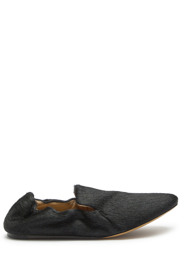 Photo: LE Monde Beryl Orlando Calf-hair Loafers Black