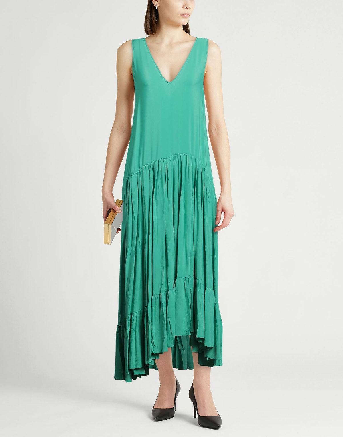 Jucca Womens Maxi dress in Green
