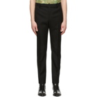 Saint Laurent Black Wool Gabardine Trousers