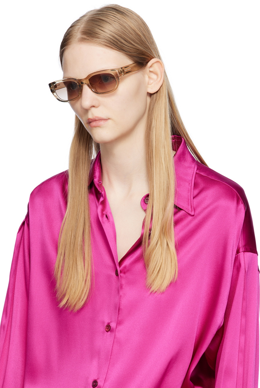 サングラス SAINT LAURENT Woman Sunglasses Beige SL402 018 Saint Laurent SL 402 018 - Beige Sunglasses for Man and