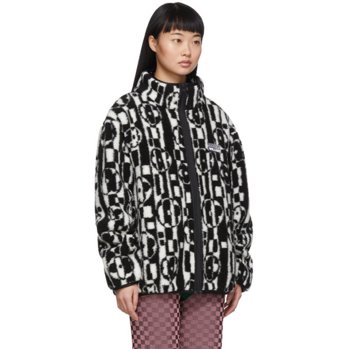 正規店仕入れの and Black Williams Ashley White Ashley Jacket Juju Fleece ジャケット・アウター