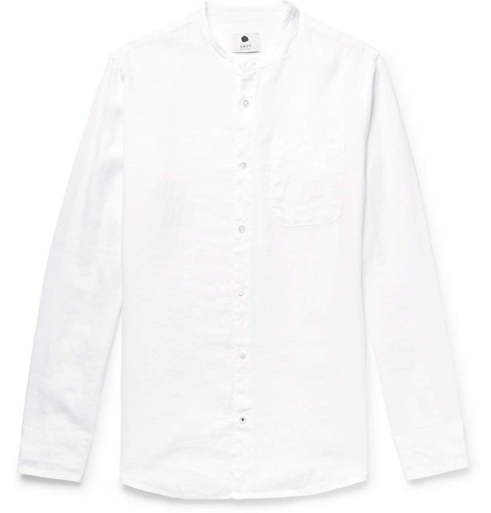 Garment Dyed Linen Shirt | Oat