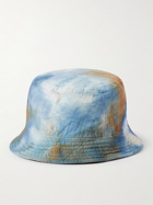 Anonymous ism - Tie-Dyed Cotton-Ripstop Bucket Hat - Blue