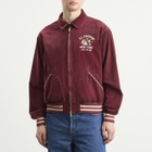 Polo Ralph Lauren Men's Corduroy Arts Club Bomber Jacket in Pomegranate
