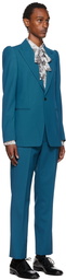 Dries Van Noten Blue Twill Suit