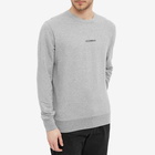 C.P. Company Men's Small Logo Crew Sweat in Grey Melange