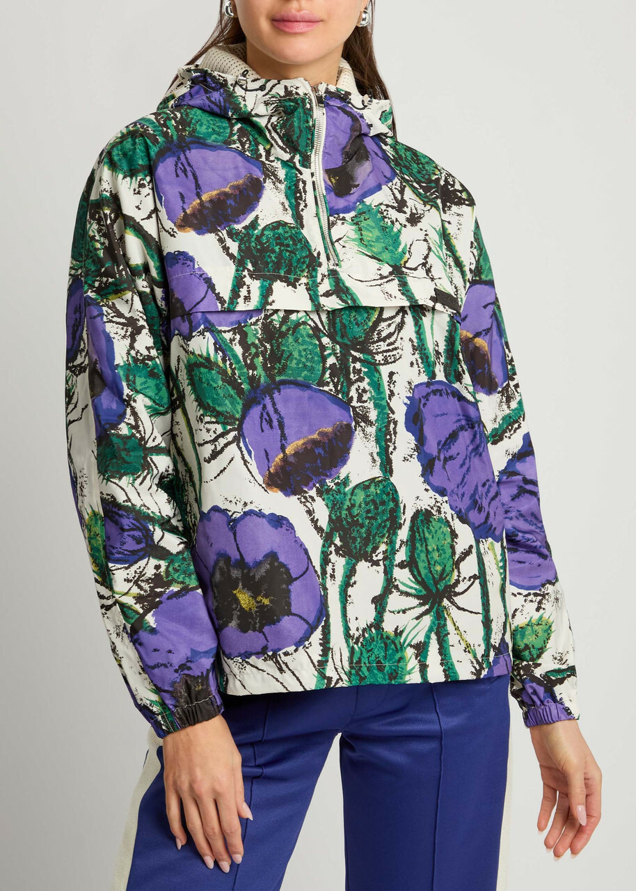 Wales Bonner Bloom Printed Hooded Shell Jacket Multicoloured 1