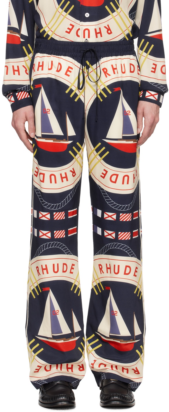 Photo: Rhude Blue Flag Sail Trousers