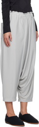 132 5. ISSEY MIYAKE Gray Basic Trousers