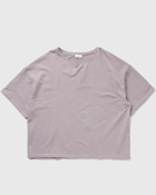 American Vintage T Shirt Manches 3/4 Col Bateau Purple - Womens - Shortsleeves