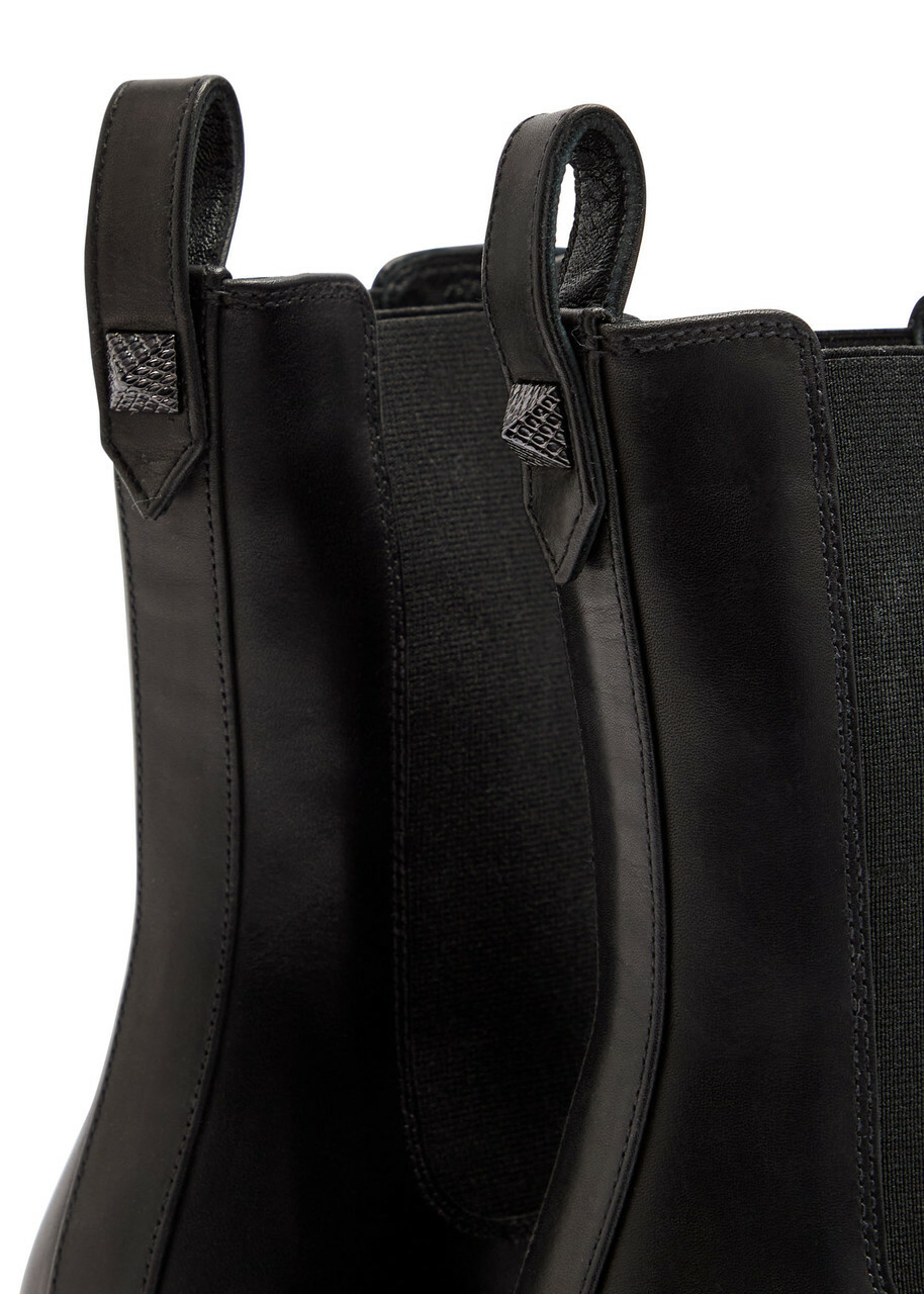 Christian Louboutin Emilia Pyraclou Embellished Leather Chelsea Boots Black